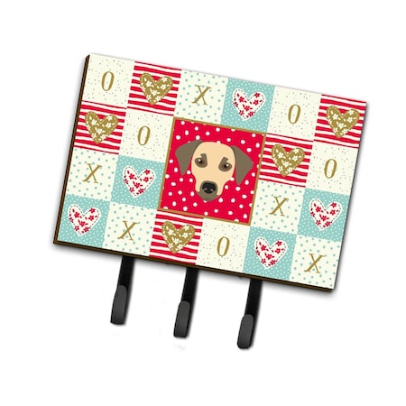 Carolines Treasures 6 x 2 x 9 in. Sato Dog Love Leash or Key Holder CK5235TH68